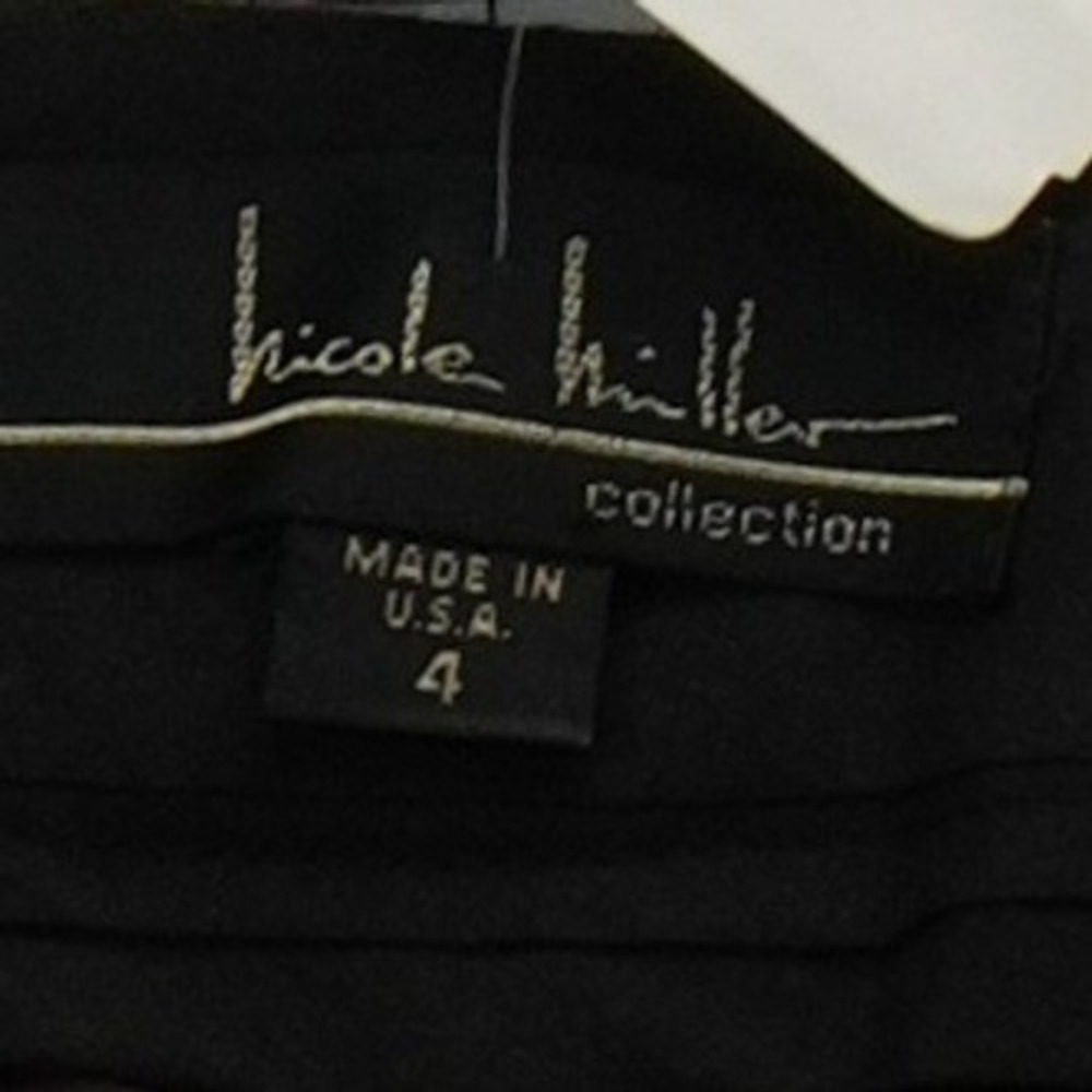 Nicole Miller Paisley Pants Trousers Women's Size 4 Multicolor Cotton Silk Blend - Picture 4 of 5